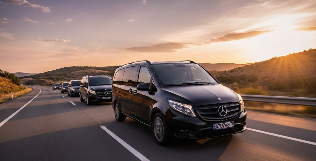 Antalya Airport to Belek VIP Transfer: Experience ultimate luxury and comfort with our 24/7 private shuttle service. We provide fast, reliable, and premium door-to-door transfers from Antalya Airport directly to Belek’s world-class golf resorts and luxury hotels with professional drivers.